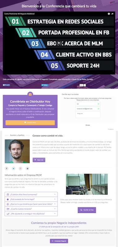 Sala de Conferencias para Negocios Multinivel