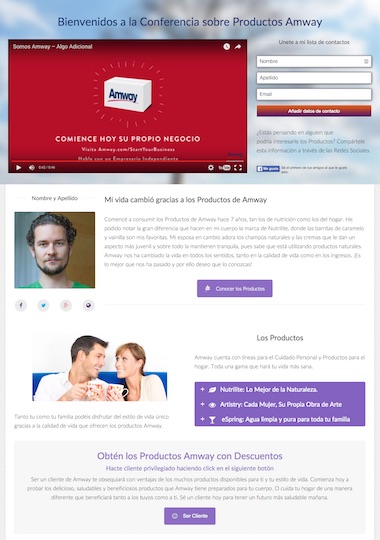 Sala de Conferencias para Productos Amway