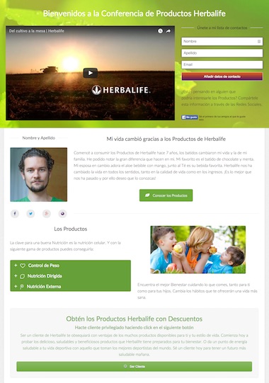 Sala de Conferencias para productos Herbalife