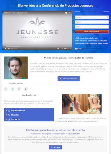 Sala de Conferencias para productos Jeunesse